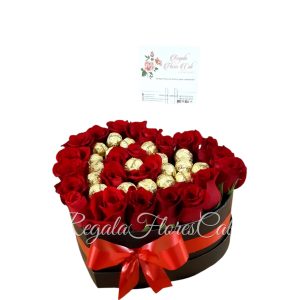 Corazon Rosas Y Chocolates